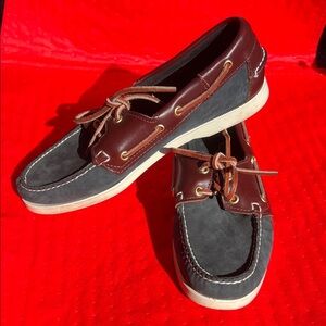 Sebago Two-Tone Leather Boat Shoes